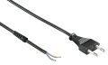   GEMBIRD PC-184F Power cord, euro plug to free ends, 1.5 m, black