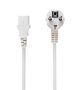   GEMBIRD PC-186W-VDE Power cord (C13), VDE approved, white, 6 ft