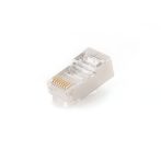   GEMBIRD Shielded modular plug 30u' aranyozott, 100 db per zacskó PLUG5SP/100