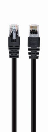 GEMBIRD PP12-0.25M/BK CAT5e UTP Patch cord, black, 0.25 m