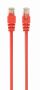 GEMBIRD PP12-0.25M/R CAT5e UTP Patch cord, red, 0.25 m