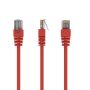 GEMBIRD CAT5e UTP Patch cord, piros, 0,25 m PP12-0.25M/R