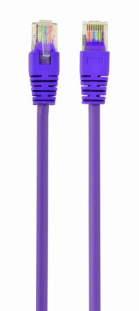 GEMBIRD PP12-0.25M/V CAT5e UTP Patch cord, purple, 0.25 m