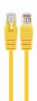 GEMBIRD PP12-0.25M/Y CAT5e UTP Patch cord, yellow, 0.25 m