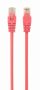 GEMBIRD PP12-5M/RO CAT5e UTP Patch cord, pink, 5 m