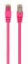 GEMBIRD PP6-1M/RO FTP Cat6 Patch cord, pink, 1 m