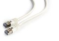 GEMBIRD PP6-1M/W FTP Cat6 Patch cord, white, 1 m