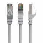   GEMBIRD S/FTP Cat. 6A LSZH patch cord, szürke, 15 m PP6A-LSZHCU-15M