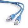   GEMBIRD PP6A-LSZHCU-B-0.5M S/FTP Cat. 6A LSZH patch cord, blue, 0.5 m