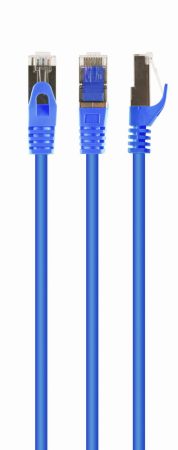 GEMBIRD S/FTP Cat. 6A LSZH patch cord, kék, 0.5 m PP6A-LSZHCU-B-0.5M