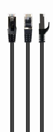 GEMBIRD PP6A-LSZHCU-BK-0.5M S/FTP Cat. 6A LSZH patch cord, black, 0.5 m