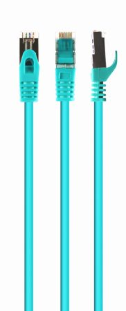 GEMBIRD S/FTP Cat. 6A LSZH patch cord, zöld, 1 m PP6A-LSZHCU-G-1M