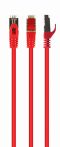  GEMBIRD S/FTP Cat. 6A LSZH patch cord, piros, 5 m PP6A-LSZHCU-R-5M