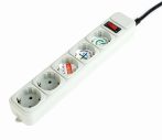 GEMBIRD Surge protector, 5 sockets, 10 ft SPG3-B-10C