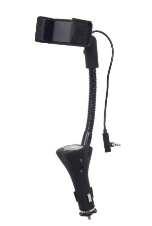 GEMBIRD TA-CHU3 4-in-1 car smartphone holder with charger, FM-transmitter and handsfree function