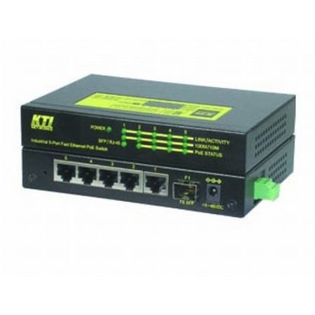 Ipari 5 port 10/100 Fast Ethernet Switch PoE támogatással