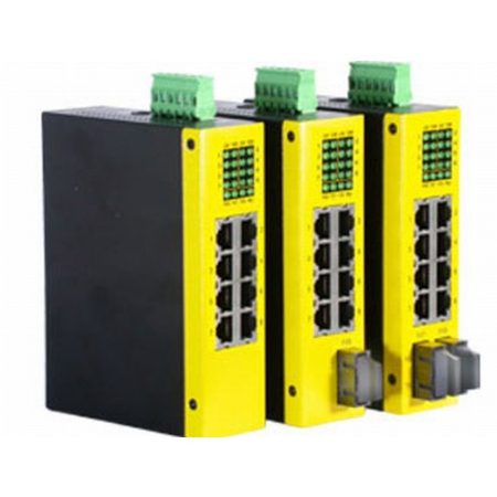 Ipari 7 port 10/100 Fast Ethernet RJ45/ réz+1 port 100FX switch,single m SC,20KM