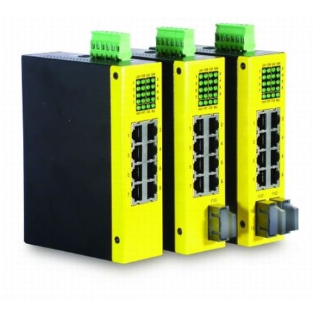 Ipari SNMP és Web menedzshelhető 8-port 10/100 Fast Ethernet RJ45/réz switch