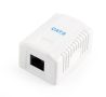 GEMBIRD CAT6 UTP 1-port surface mount box NCAC-1U6-01
