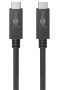   USB 3.1 kábel C/M - C/M fekete 0,5 m,  5 A /100 W / 20 V GOOBAY (49252)
