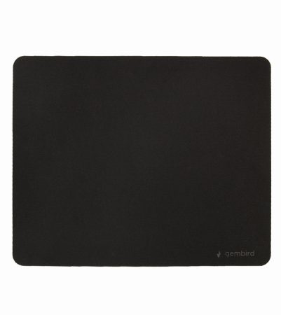 GEMBIRD Mouse pad fekete textil + gumírozott hát 5mm, 220x180 mm MP-S-BK