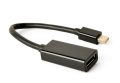   GEMBIRD 4K Mini Displayport / M to Displayport / F kábel 15 cm, fekete A-mDPM-DPF4K-01