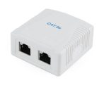 GEMBIRD CAT5E FTP 2-port surface mount box NCAC-2F5E-01