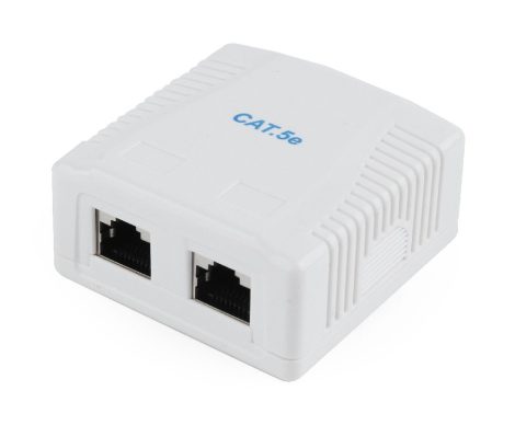GEMBIRD CAT5E FTP 2-port surface mount box NCAC-2F5E-01