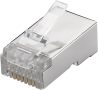   RJ45 dugó 8P8C/db (STP) CAT.6 fali/lengő, AWG 23-26 gold 15  GOOBAY (93829)