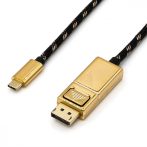   USB 3.1 kábel C/M - Displayport M kábel 2m GOLD ROLINE (11.04.5849)