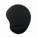 Mouse pad with soft wrist support, black