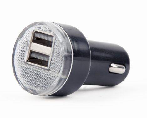 GEMBIRD 2-port USB car charger, 2.1 A, black EG-U2C2A-CAR-02