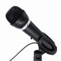 GEMBIRD Condenser microphone with desk-stand, black MIC-D-04