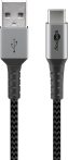   USB 3.1 kábel C/M - A/M 2.0 adat és töltő kábel, textil, 0,5m GOOBAY (49295)