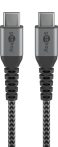 USB 3.1 kábel C/M - C/M, textil, 1m GOOBAY (49302)