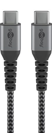 USB 3.1 kábel C/M - C/M, textil, 0,5m GOOBAY (49301)