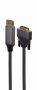   GEMBIRD DisplayPort to DVI adapter kábe 4K prémium, 1.8 m Gembird CC-DPM-DVIM-4K-6 CC-DPM-DVIM-4K-6