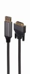   GEMBIRD DisplayPort to DVI adapter kábe 4K prémium, 1.8 m Gembird CC-DPM-DVIM-4K-6 CC-DPM-DVIM-4K-6