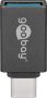  USB 3.1 adapter C/M kábel C/M - 3.0 A/F, OTG funkció, szürke GOOBAY (56621)