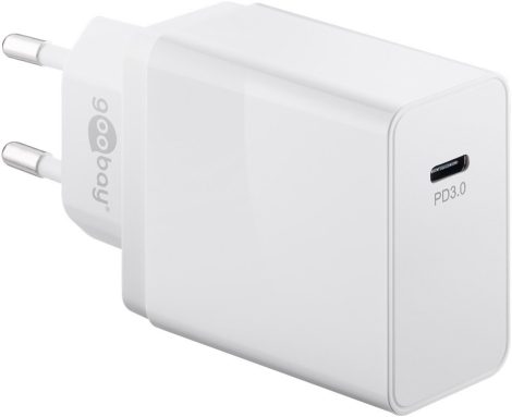 USB C 3.1 hálózati töltő, 25W, fehér GOOBAY (57749)