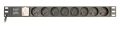   GEMBIRD Power distribution unit (PDU), 8 fázishelyes, 1U, 10A, Schuko plug, 3 m cable EG-PDU-014-F