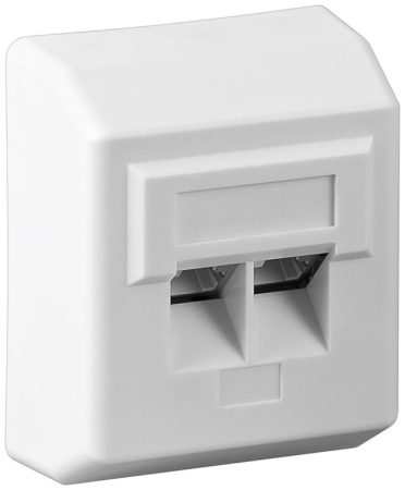 Fali doboz CAT.5e FTP 2-es fehér GOOBAY (50971)