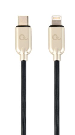 USB Type-C to 8-pin charging and data cable, 1 m, black 18W Gembird CC-USB2PD18-CM8PM-1M
