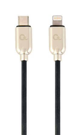 GEMBIRD USB Type-C to 8-pin charging and data cable, 1 m, black 18W CC-USB2PD18-CM8PM-1M