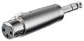 XLR adapter 6.35mm stereo male to XLR female GOOBAY (27514)