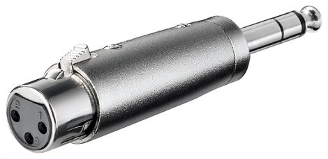 XLR adapter 6.35mm stereo male to XLR female GOOBAY (27514)