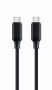   GEMBIRD CC-USB2-CMCM60-1.5M Type-C Power Delivery (PD) charging and data cable, 1,5 m, black 60W