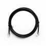 GEMBIRD TC6P4CR-2M Telephone cord, round, 6P4C, 2 m, black