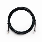 GEMBIRD TC6P4CR-2M Telephone cord, round, 6P4C, 2 m, black