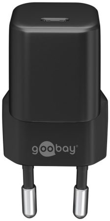 USB hálózati gyorstöltő USB-C 3.1 nano, 20W, fekete GOOBAY (59357)